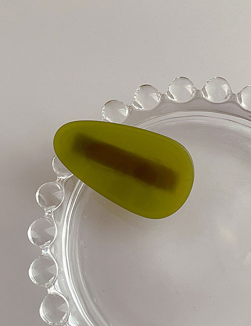 Fashion Green Water Drop Small Hairpin Acetate Board Color Water Drop Hair Clip
