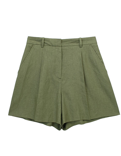 Fashion Shorts Polyester Micro Pleated Shorts