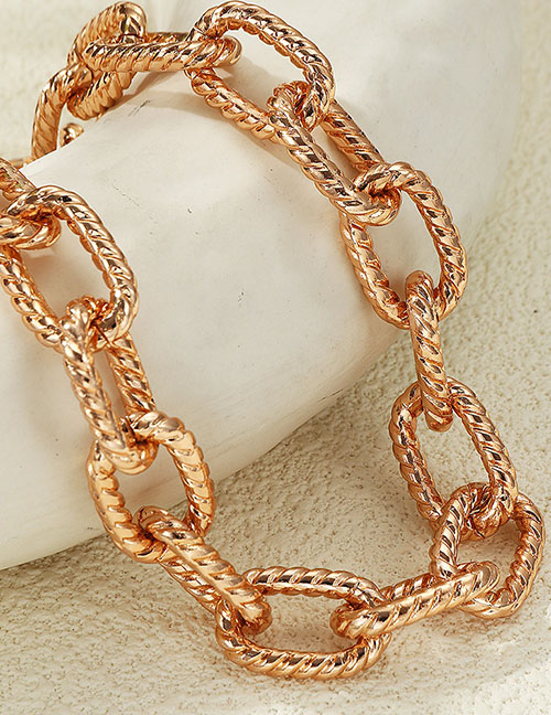 Fashion Gold Alloy Geometric Chain Necklace