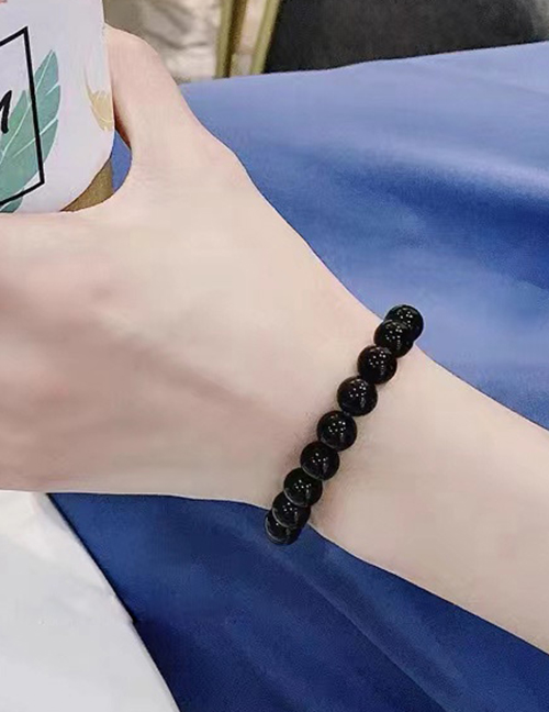 Fashion Black Geometric Beaded Bracelet
