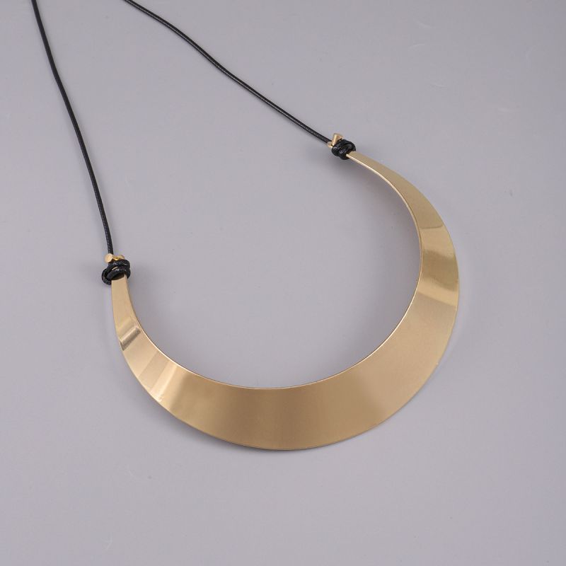 Fashion Gold Alloy Curved Necklace