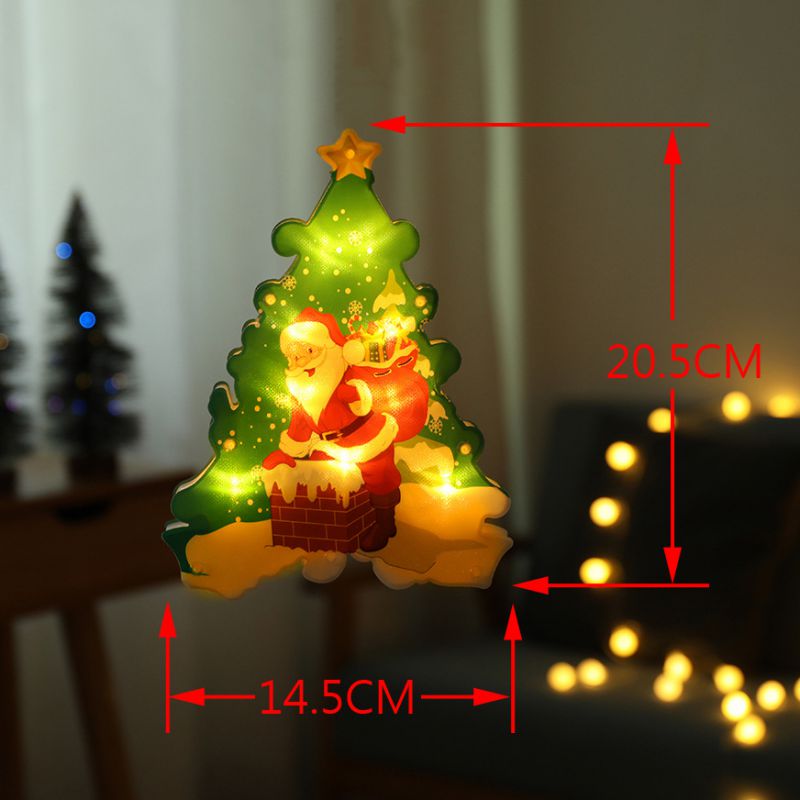 Fashion Christmas Tree (battery Version With Suction Cup) Pvc Christmas Tree Door Hanging (with Electronics)