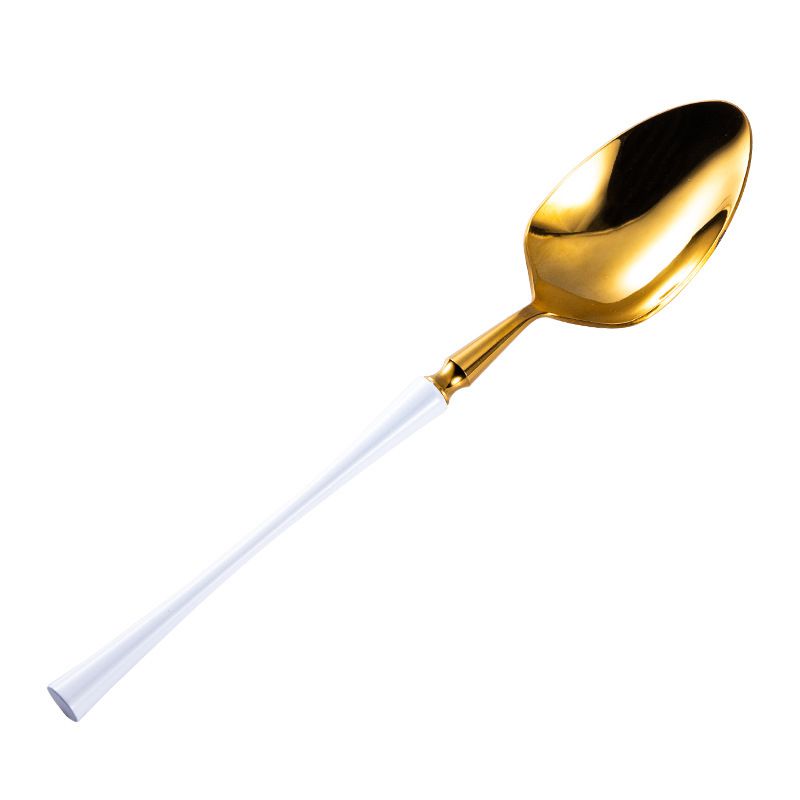 Fashion Small Waist-platinum Coffee Spoon Stainless Steel Geometric Coffee Spoon