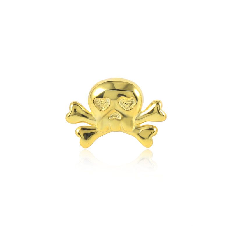 Fashion Gold-single Style 10 Metal Geometric Piercing Nails (single)