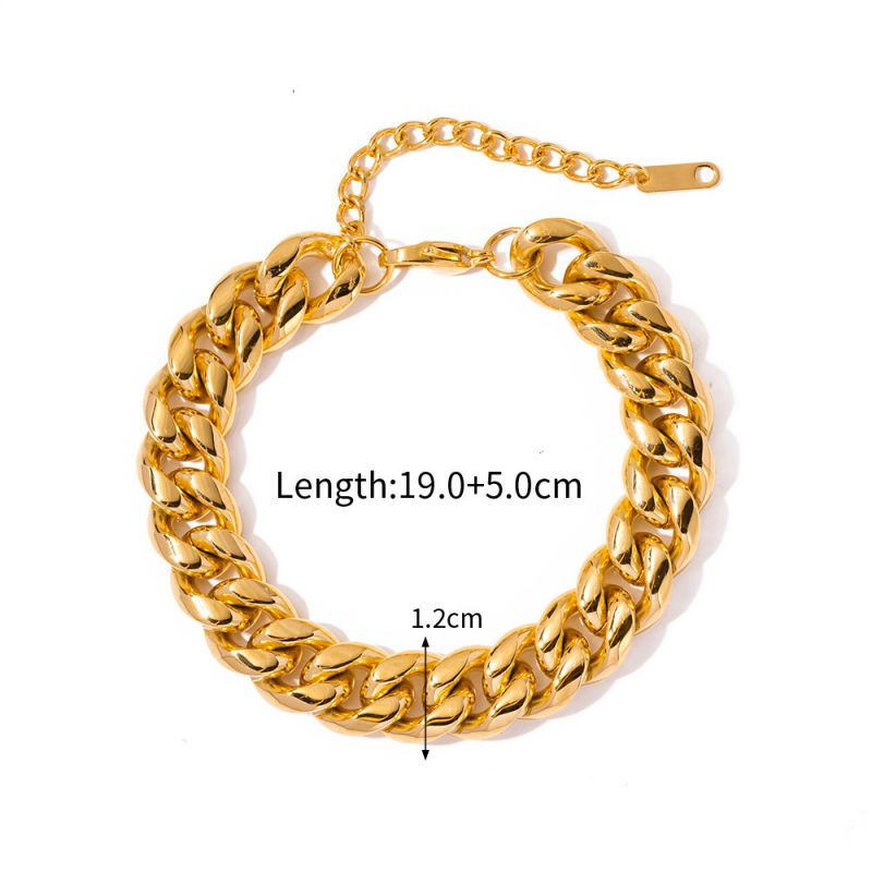 Fashion Bracelet Stainless Steel Geometric Chain Bracelet