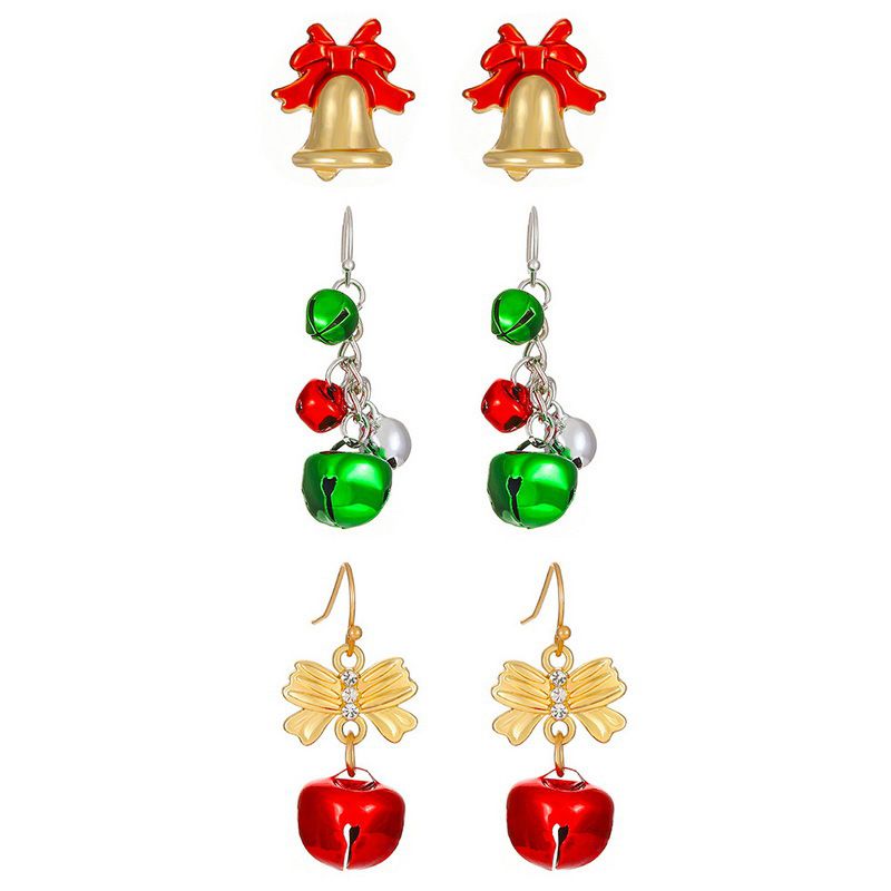 Fashion 4# Alloy Geometric Christmas Earrings Set