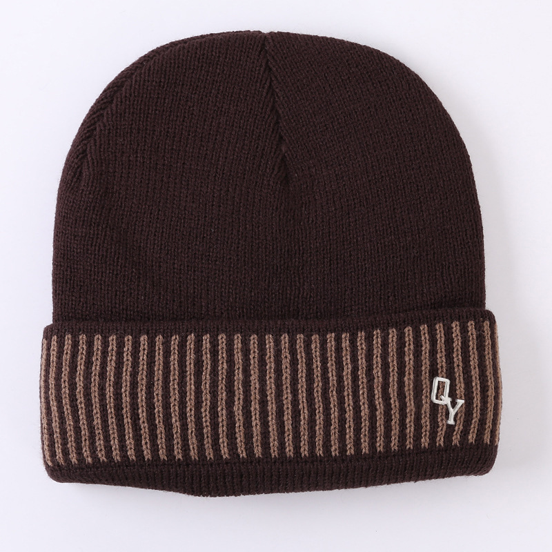 Fashion Coffee Letter Logo Knitted Beanie