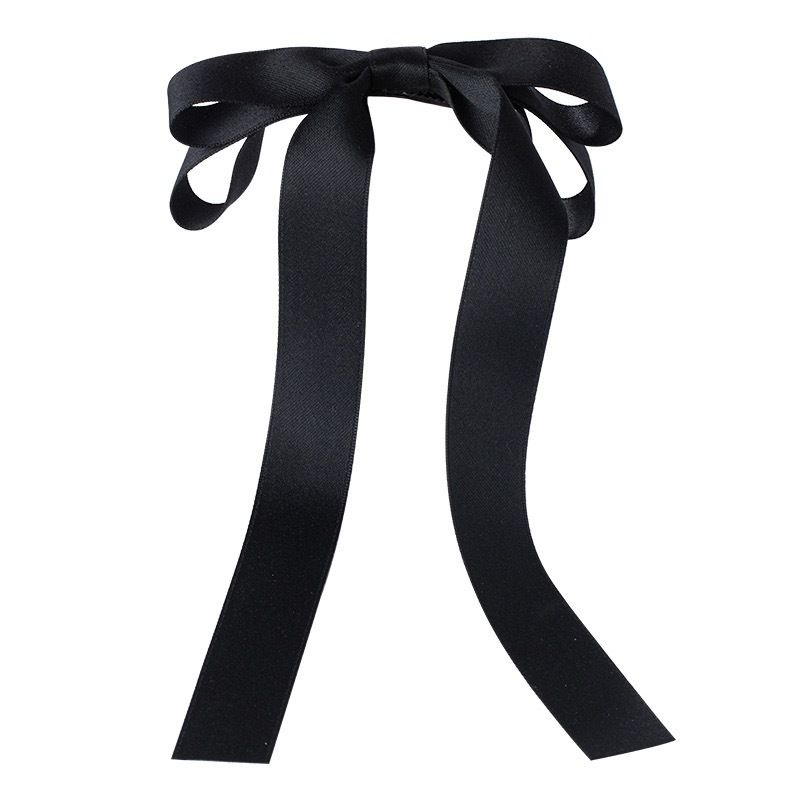 Fashion Black Fabric Bow Hairpin