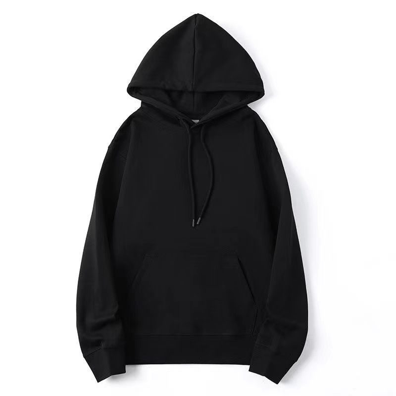 Fashion Black Hooded Thin Style Polyester Hooded Sweatshirt For Men