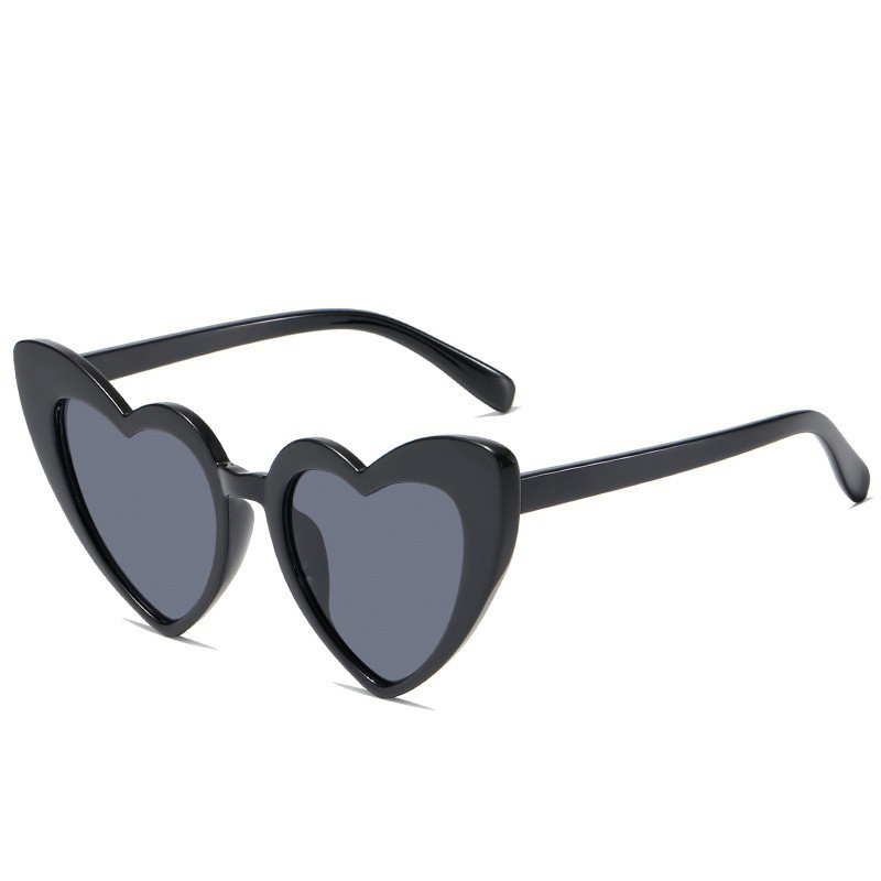 Fashion Bright Black And Gray Film Ac Love Sunglasses