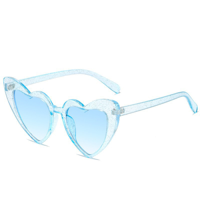 Fashion Flash Blue Frame Blue Film (flash Gold Powder) Ac Love Sunglasses