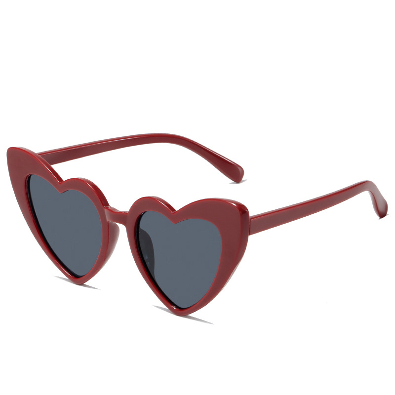 Fashion Date Red Gray Slices Ac Love Sunglasses