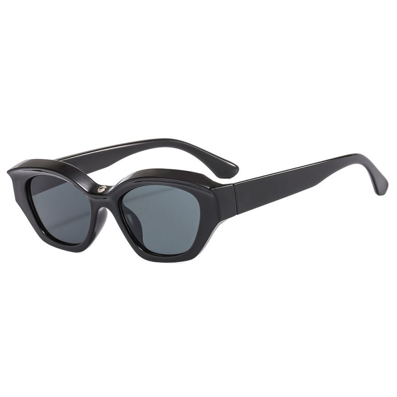 Fashion Black Frame Gray Film Cat Eye Small Frame Sunglasses
