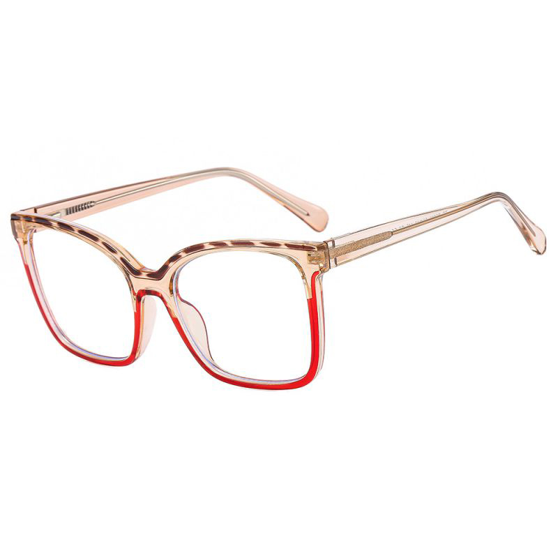 Fashion Champagne Base With Bean Curd And Red Underside Ac Contrasting Large Frame Flat Mirror