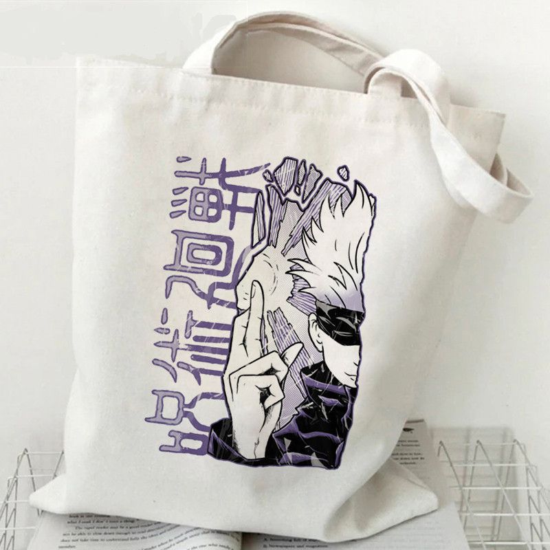 Fashion R Canvas Printed Anime Character Large Capacity Shoulder Bag