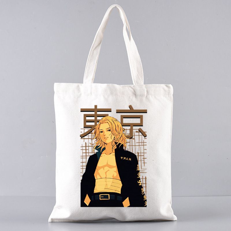 Fashion E Canvas Printed Anime Character Large Capacity Shoulder Bag