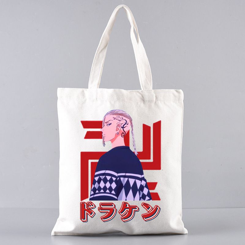 Fashion G Canvas Printed Anime Character Large Capacity Shoulder Bag