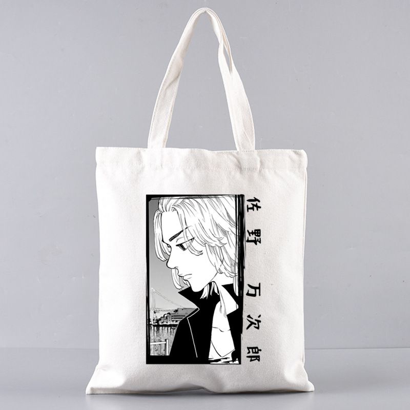 Fashion S Canvas Printed Anime Character Large Capacity Shoulder Bag