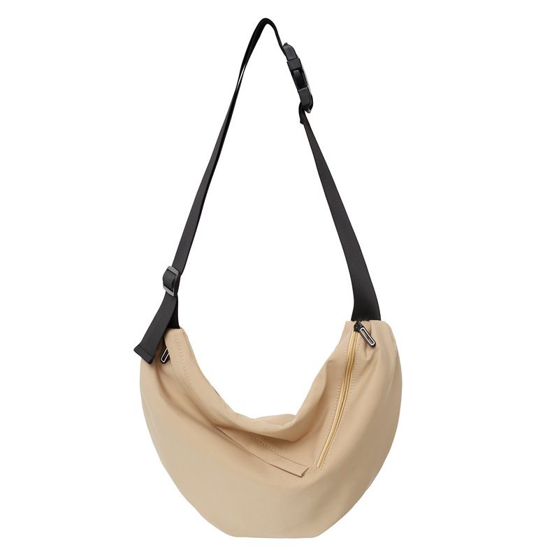 Fashion Khaki Nylon Large Capacity Shoulder Crossbody Bag