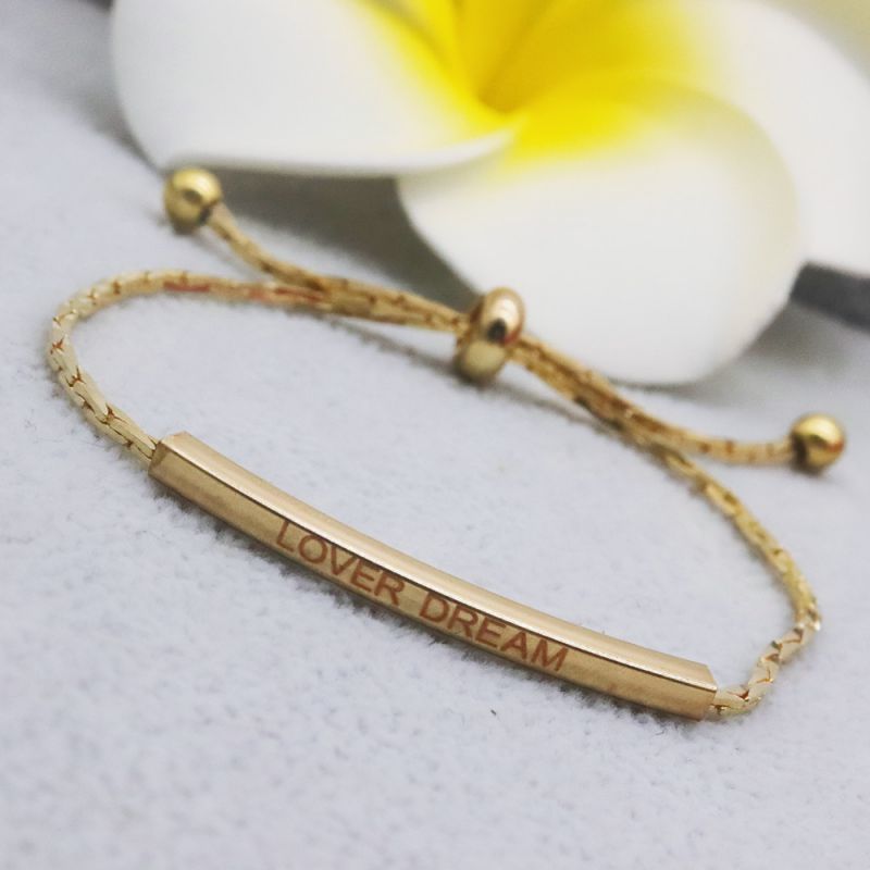 Fashion Gold Alloy Letter Geometric Bracelet