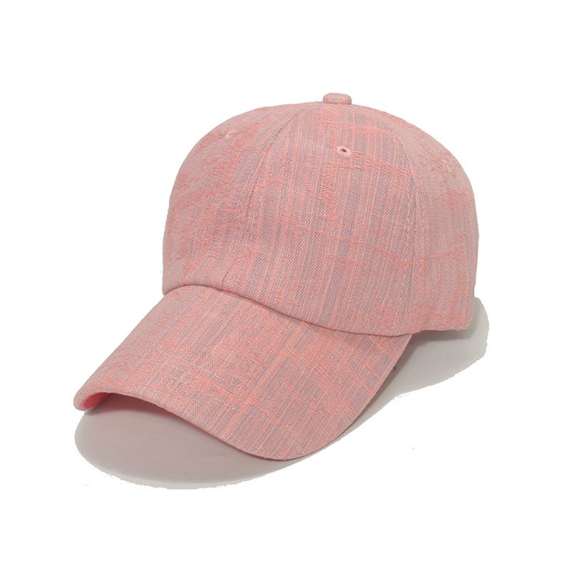 Fashion Pink Cotton Line Baseball Cap