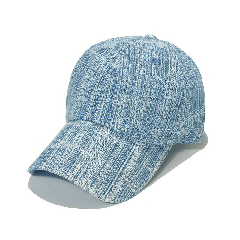 Fashion Blue Cotton Line Baseball Cap