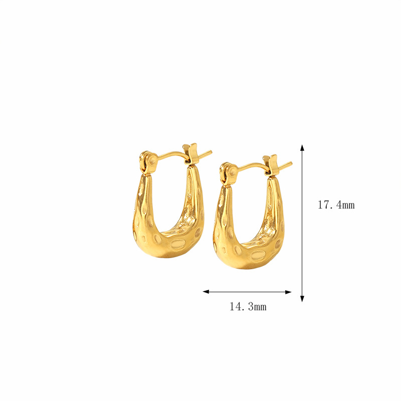 Fashion 10# Stainless Steel Geometric Earrings