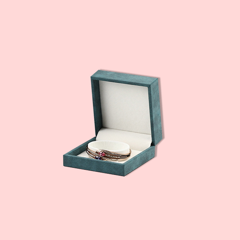 Fashion Cyan High-end Bracelet Gift Box Square Jewelry Packaging Box