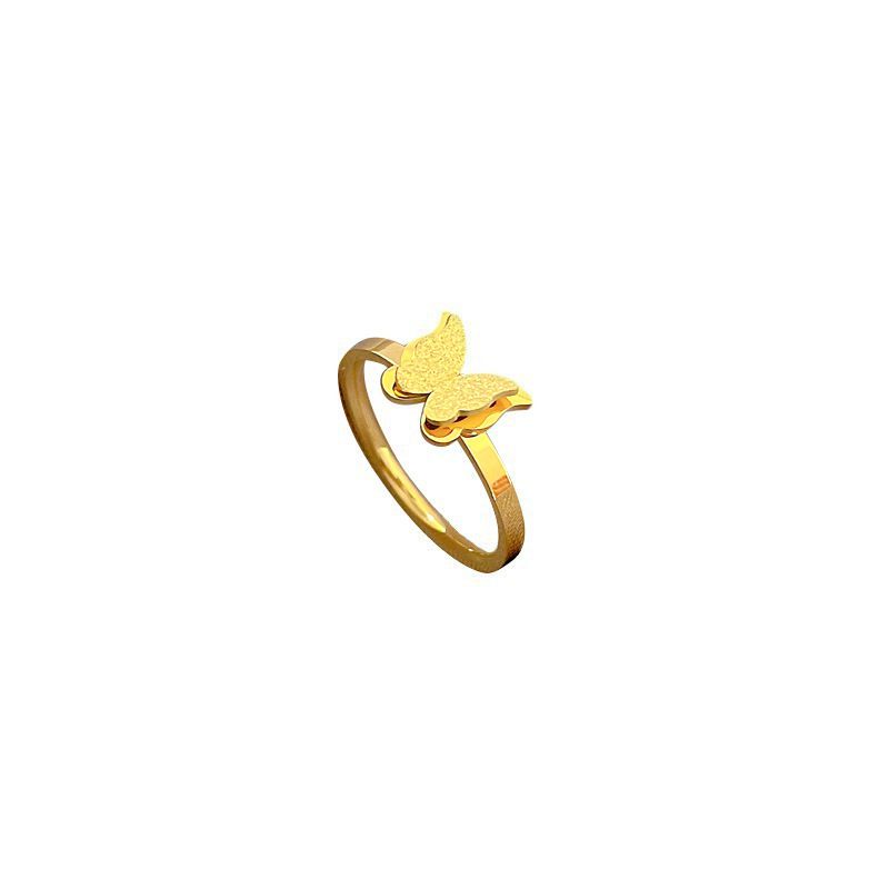 Fashion Gold Copper Butterfly Ring