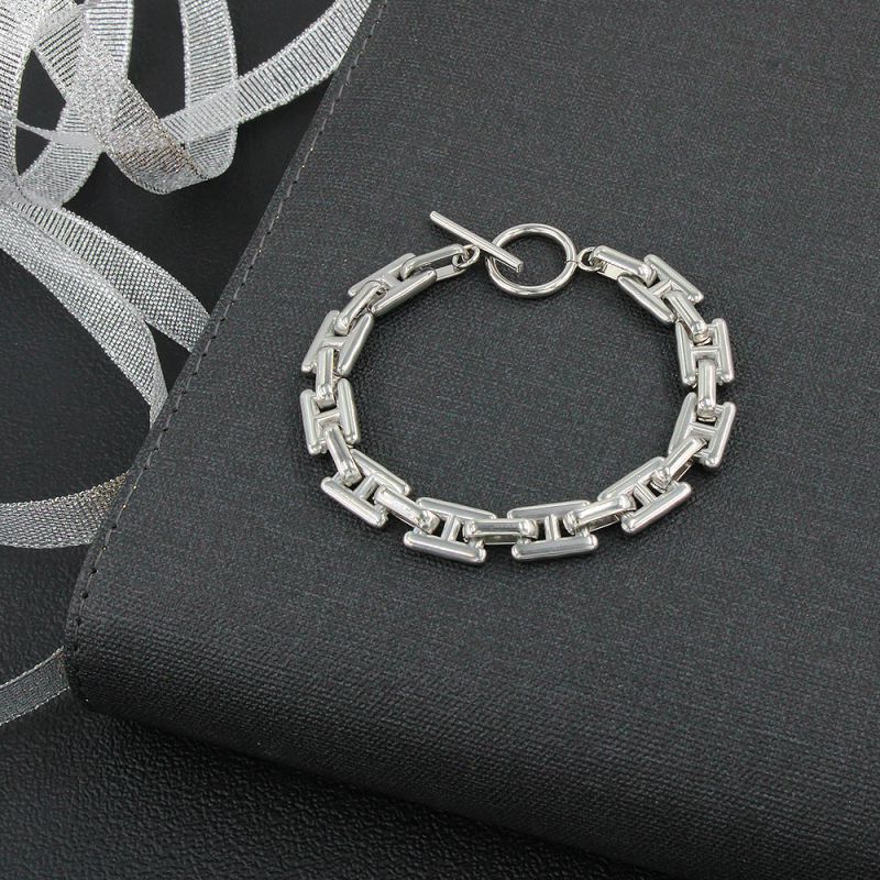 Fashion Silver Bracelet 18cm Titanium Steel Japanese Chain Bracelet