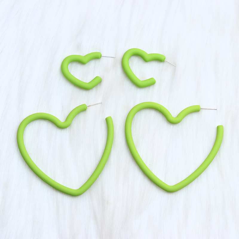 Fashion Fruit Green Love-set Acrylic Love Earring Set