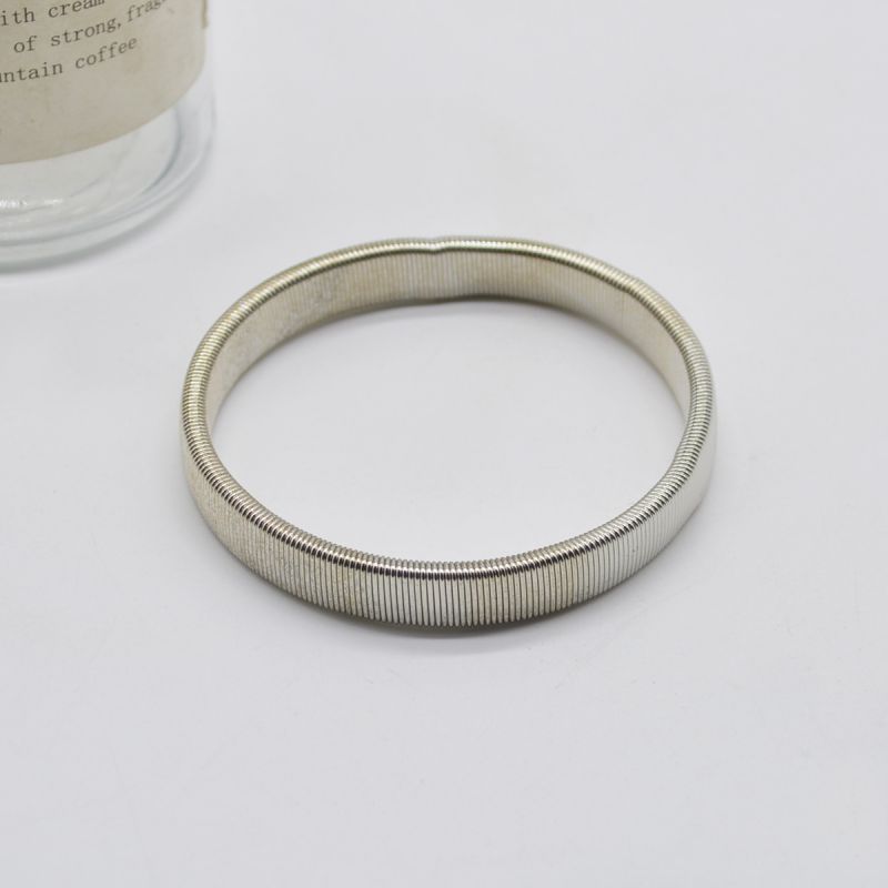Fashion Silver Width 1cm Metal Spring Men's Bracelet