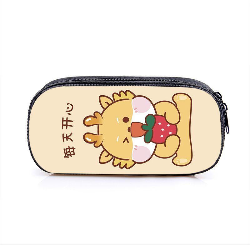 Fashion 3# Polyester Printed Pencil Case