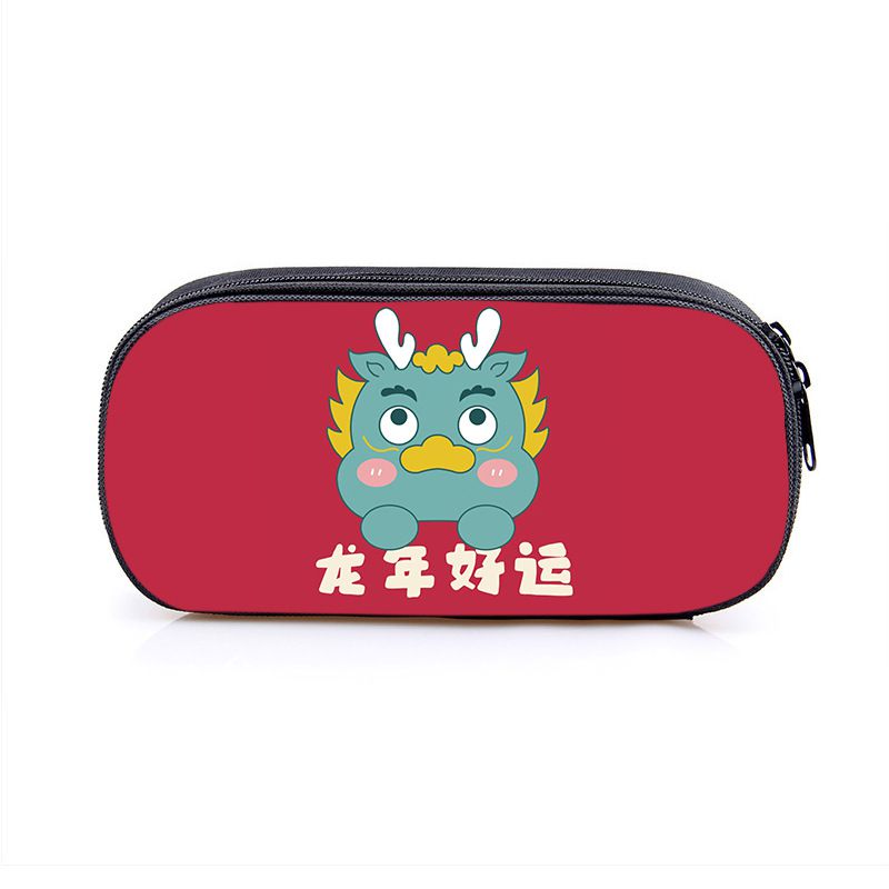 Fashion 17# Polyester Printed Pencil Case