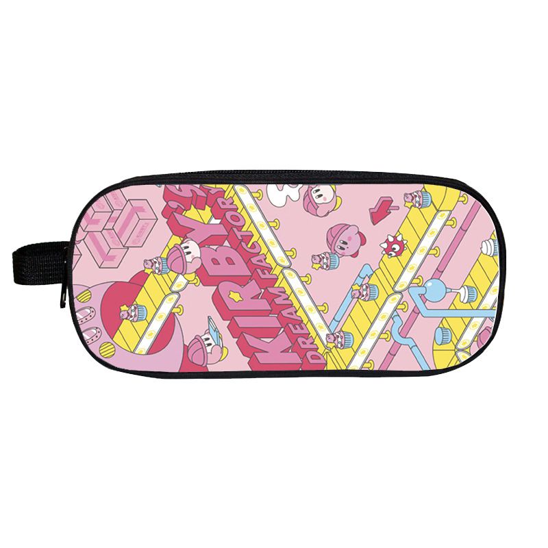 Fashion 29# Polyester Printed Double Layer Pencil Case