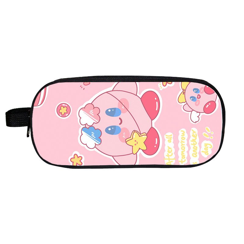 Fashion 31# Polyester Printed Double Layer Pencil Case