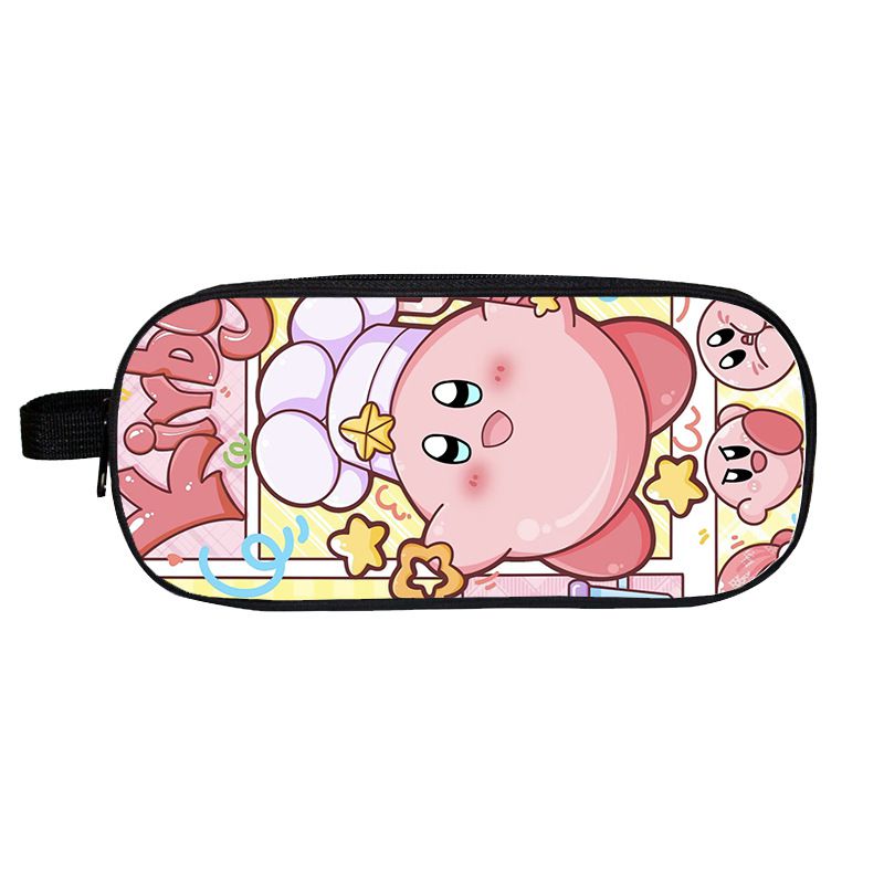 Fashion 39# Polyester Printed Double Layer Pencil Case