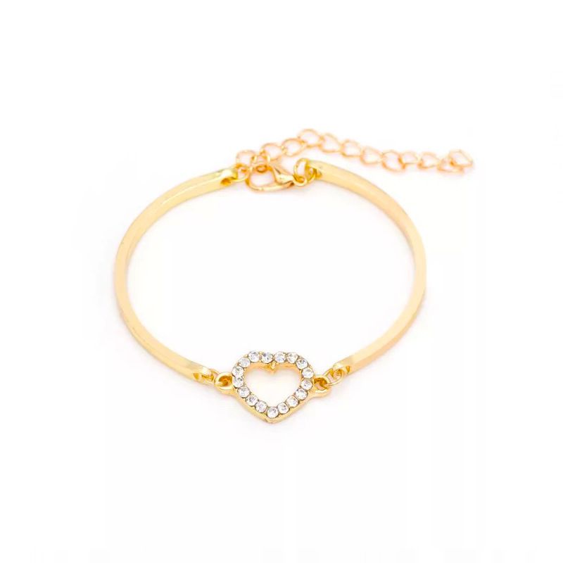 Fashion Gold 1202 Metal Diamond Geometric Bracelet