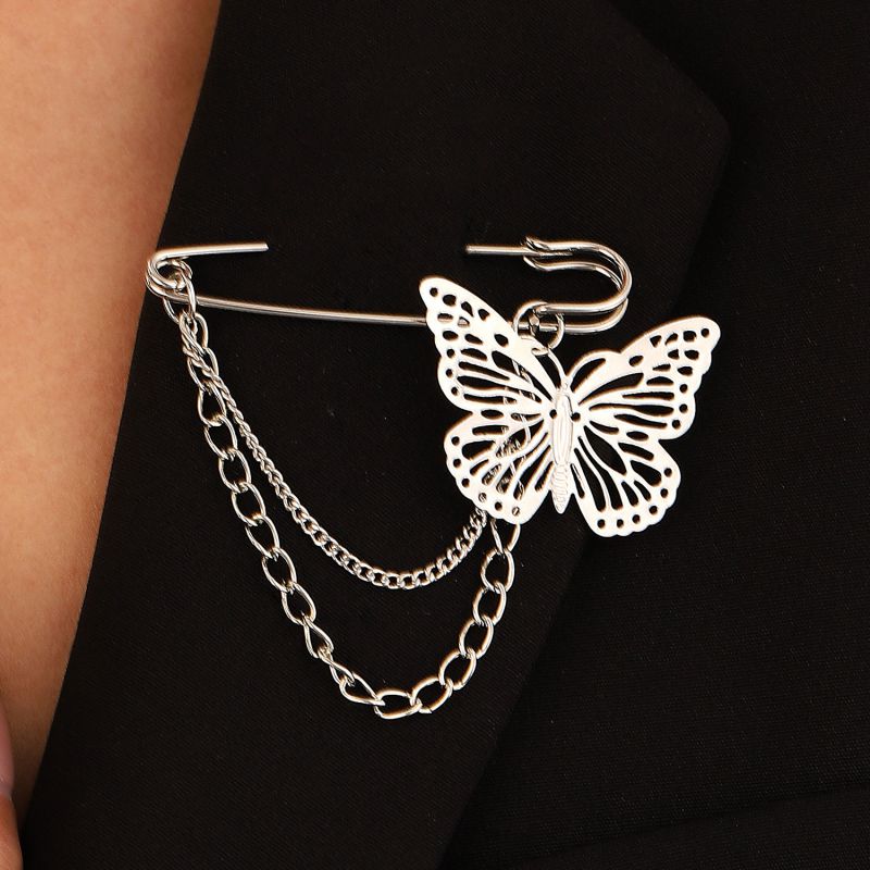 Fashion Big Butterfly 4840 Alloy Butterfly Pin Brooch