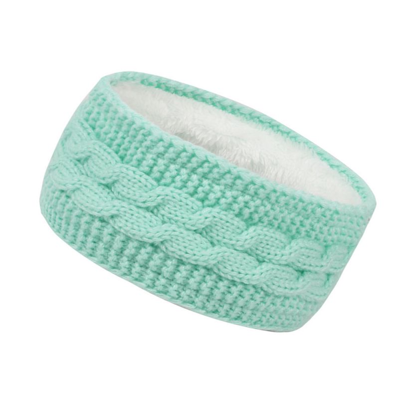 Fashion Green Wool Knitted Headband