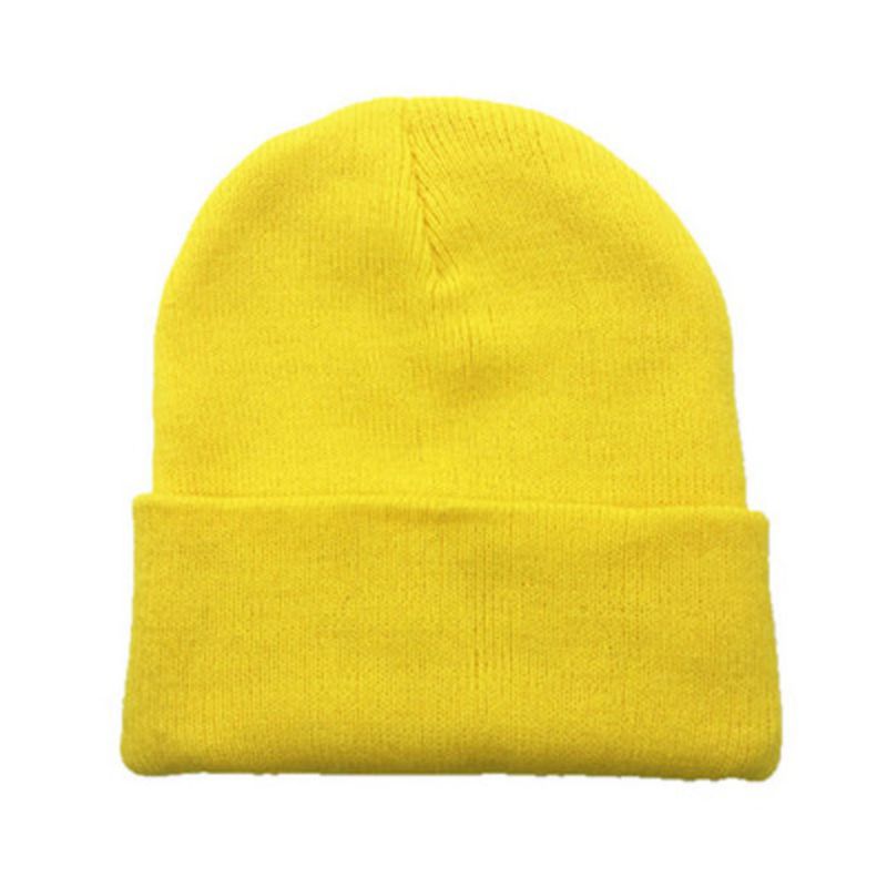 Fashion Chicken Yellow Smooth Knitted Beanie