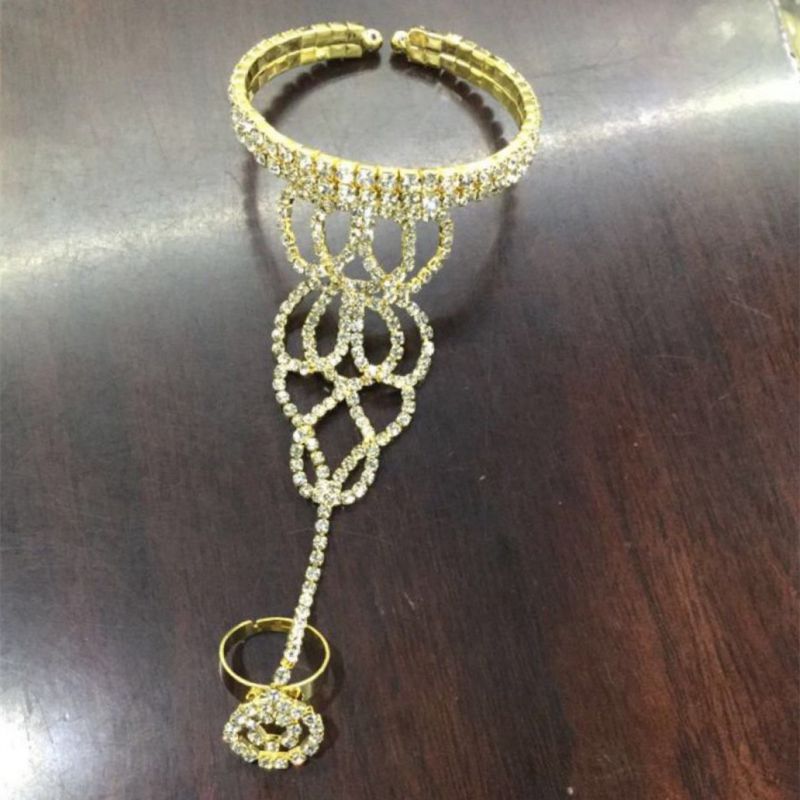 Fashion 3# Geometric Diamond Mittens Bracelet
