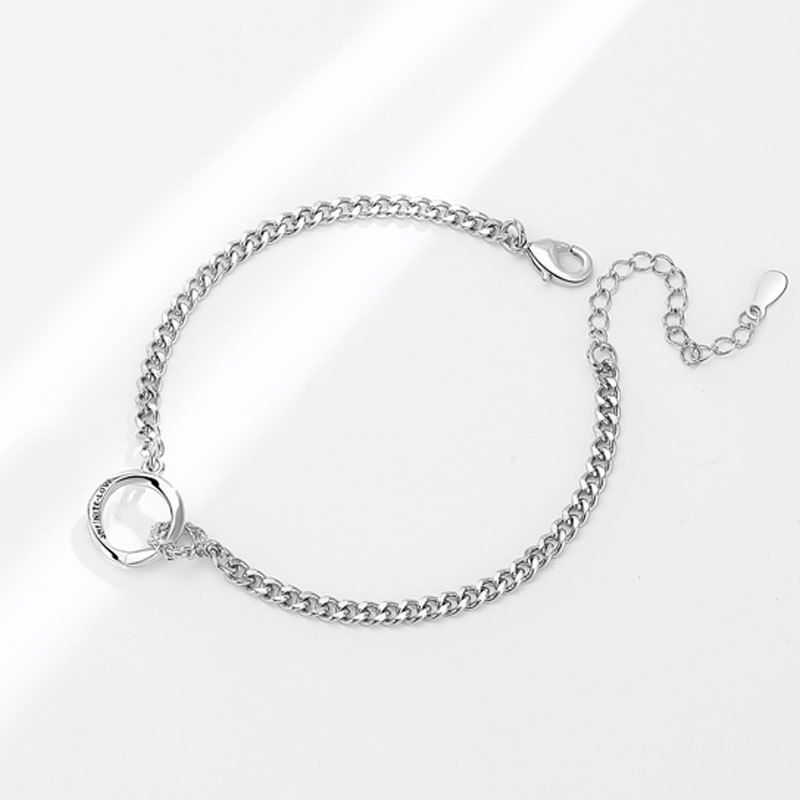 Fashion Platinum (women's Style) Copper Geometric Circle Bracelet