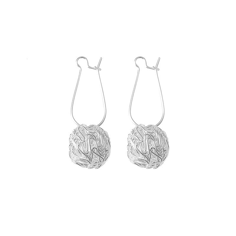 Fashion Hairball 0036 Metal Geometric Earrings