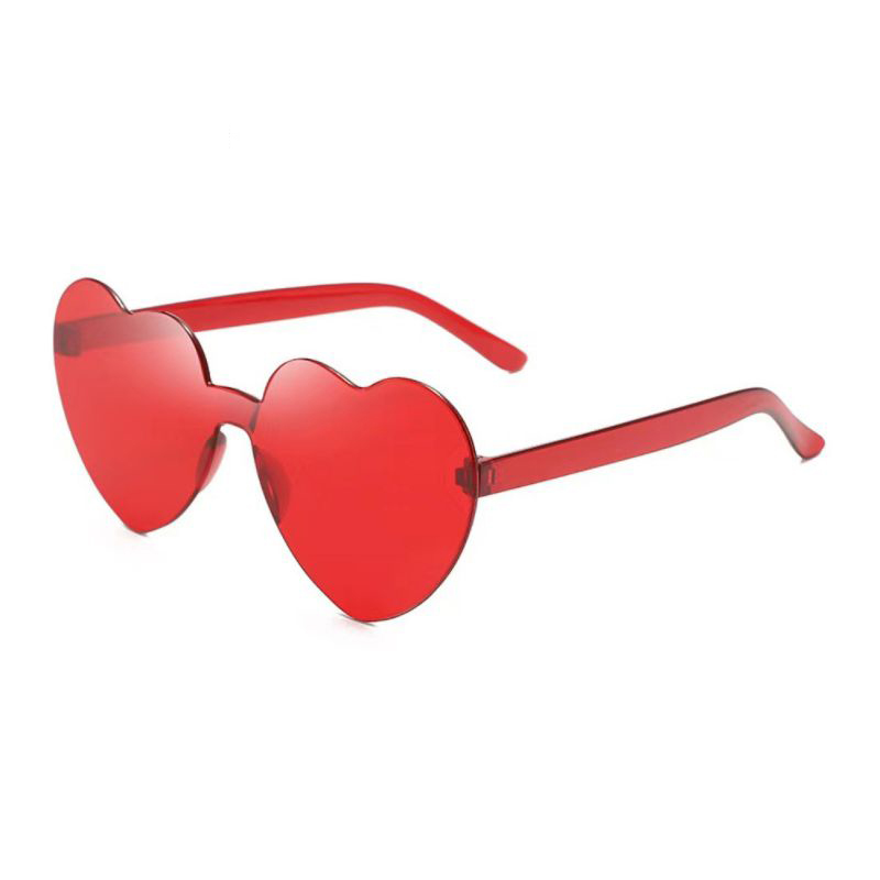 Fashion Big Red Pc Love Sunglasses
