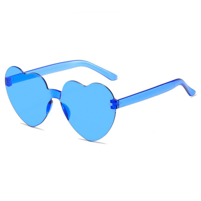 Fashion Light Blue Pc Love Sunglasses