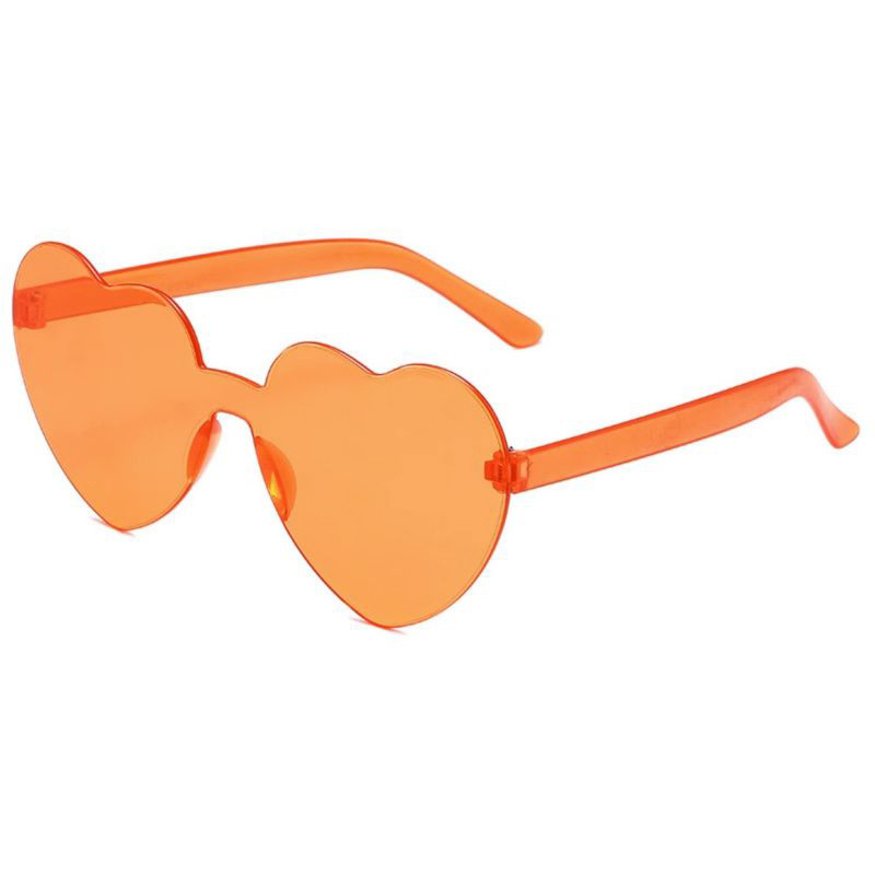 Fashion Orange Color Pc Love Sunglasses