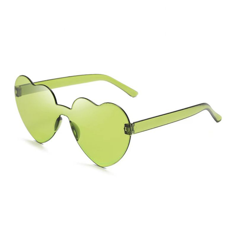 Fashion Grass Green Pc Love Sunglasses