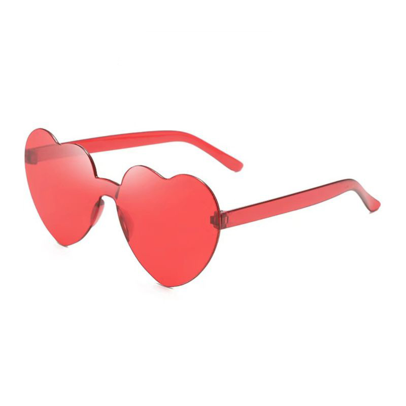 Fashion Light Red Pc Love Sunglasses
