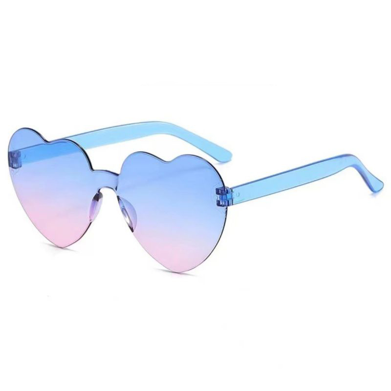 Fashion Blue On Top And Powder On Bottom Pc Love Sunglasses